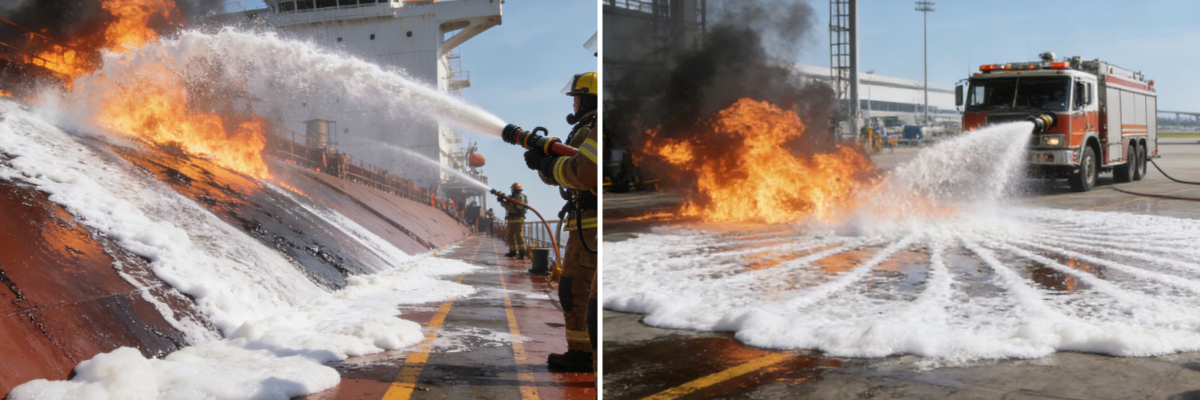 رغوة بروتين الفلورو رغوة بروتين الفلورو