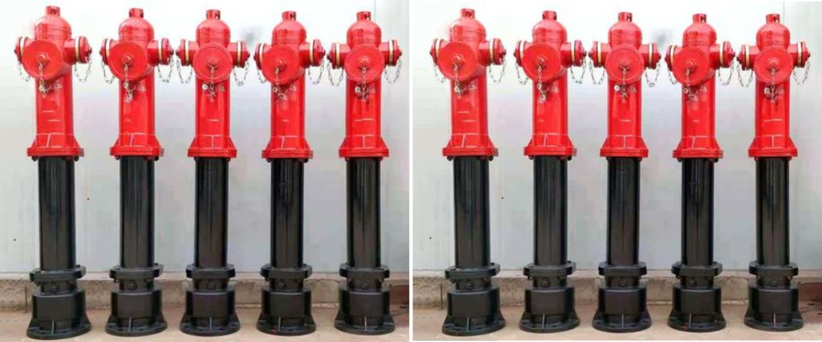 जमीन के ऊपर अग्नि हाइड्रेंट