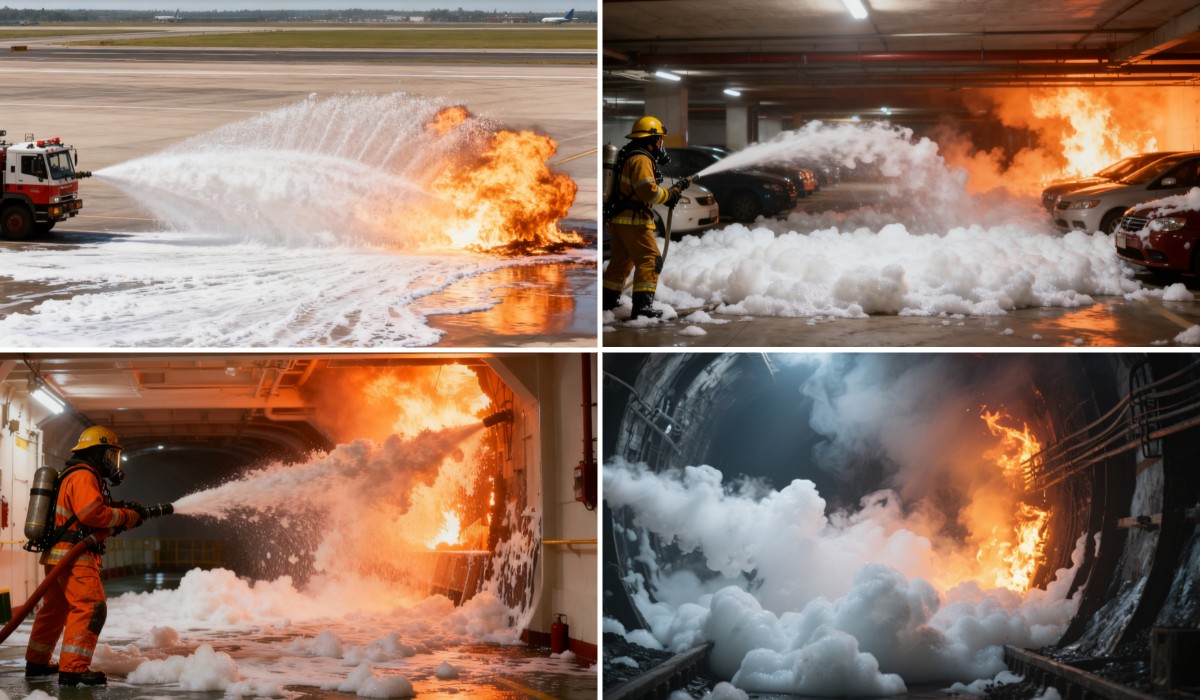 Огнетушащее вещество пены высокой кратности Огнетушащее вещество пены высокой кратности