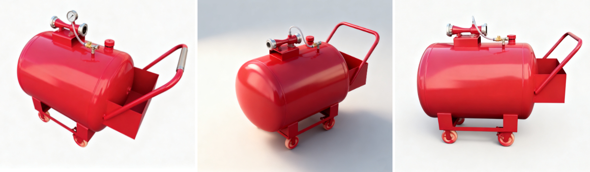 Полустационарное пенное огнетушащее устройство