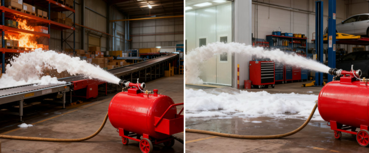पोर्टेबल फोम फायर सप्रेशन सिस्टम