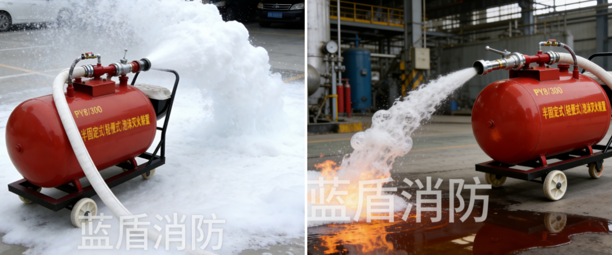 عربة رغوة سعة 200 لتر عربة رغوة سعة 200 لتر