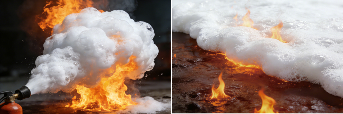 رغوة بروتين الفلورو رغوة بروتين الفلورو