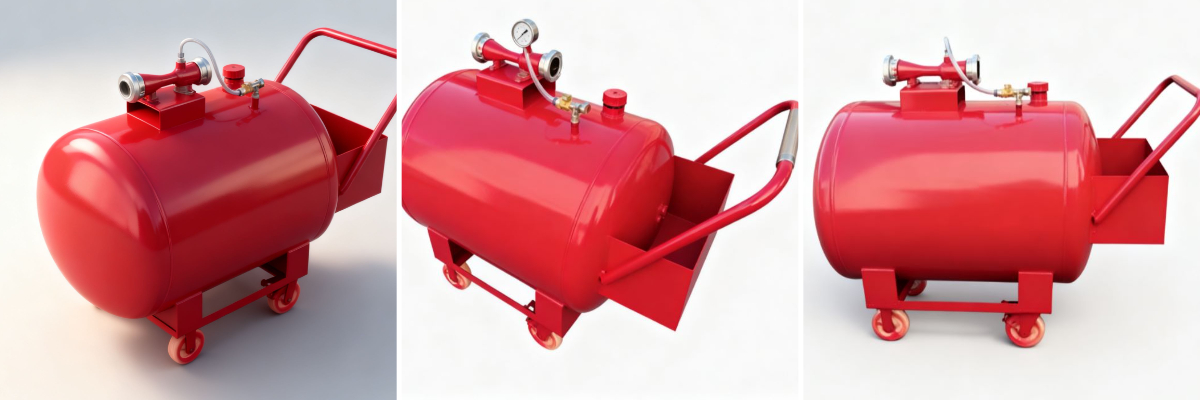 Мобильный пенный резервуар для пожаротушения