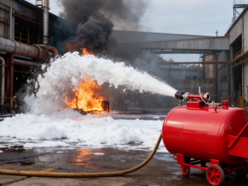 Мобильный пенный прицеп-цистерна