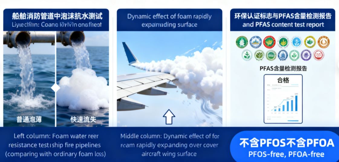 Espuma contra incendios con fluoroptoteína