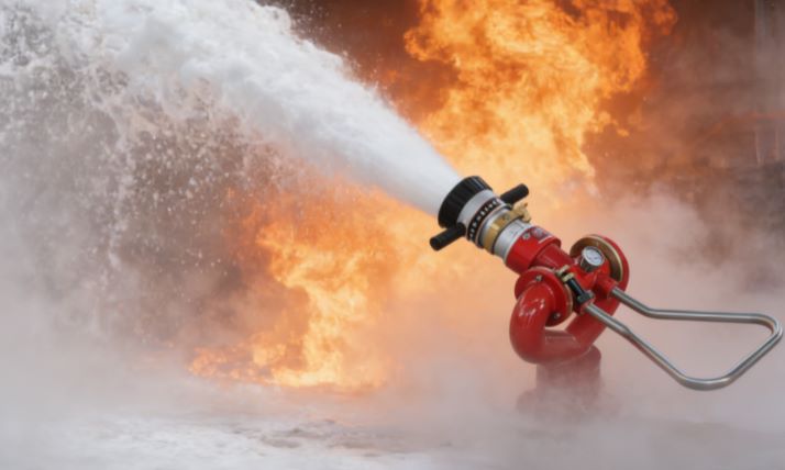 مكافحة الحرائق باستخدام شاشة ثابتة