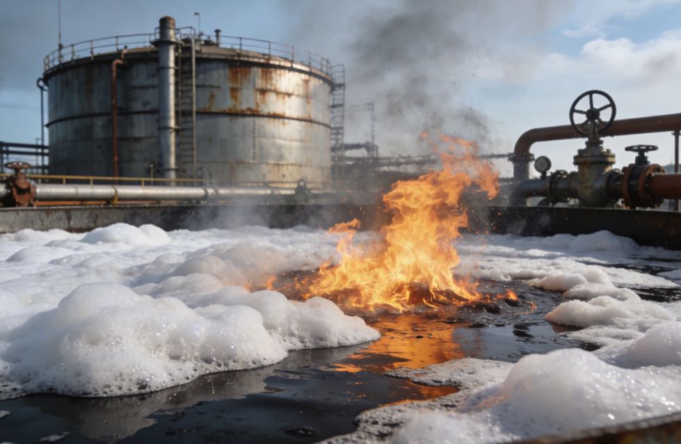 رغوة بروتين الفلورو